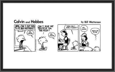 Calvin and Hobbes - Nov 18th, 1985 - Frameable Print - GoComics Store