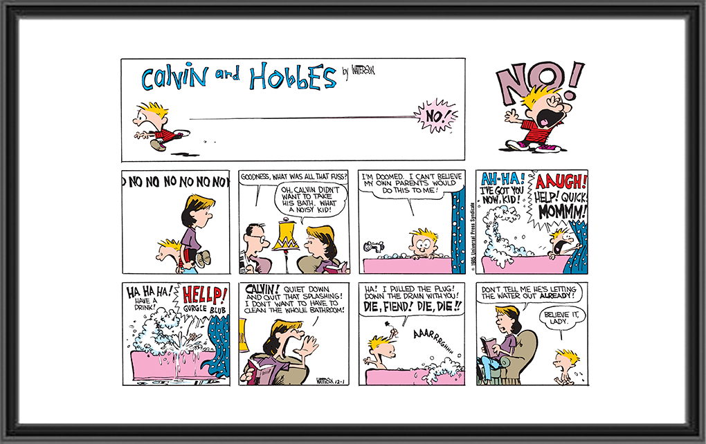 Calvin And Hobbes Comics - Calvin And Hobbes Print Bath Time Gocomics StoreSexiezPix Web Porn