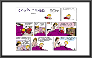 A Calvin and Hobbes comic strip titled 'Mother's Day!'