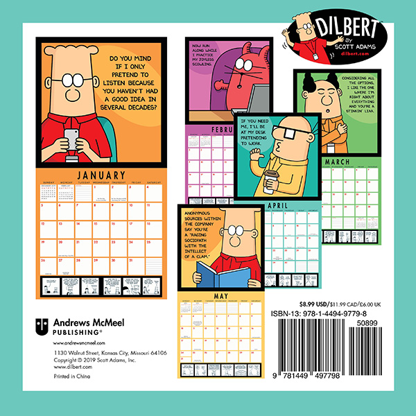 Dilbert 2020 Mini Wall Calendar Gocomics Store