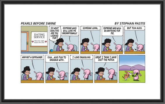 Pearls Before Swine - Jan 19th, 2020 - Dating - Comic Art Print