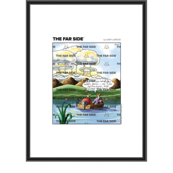 <i>The Far Side</i> ® Comic Art Print – “Screw the Limit”