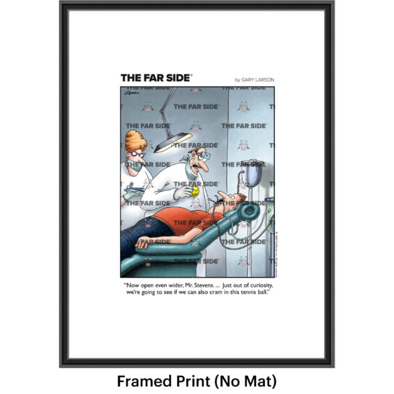 <i>The Far Side</i> ® Comic Art Print – “Dentist and Tennis Ball” - Image 3