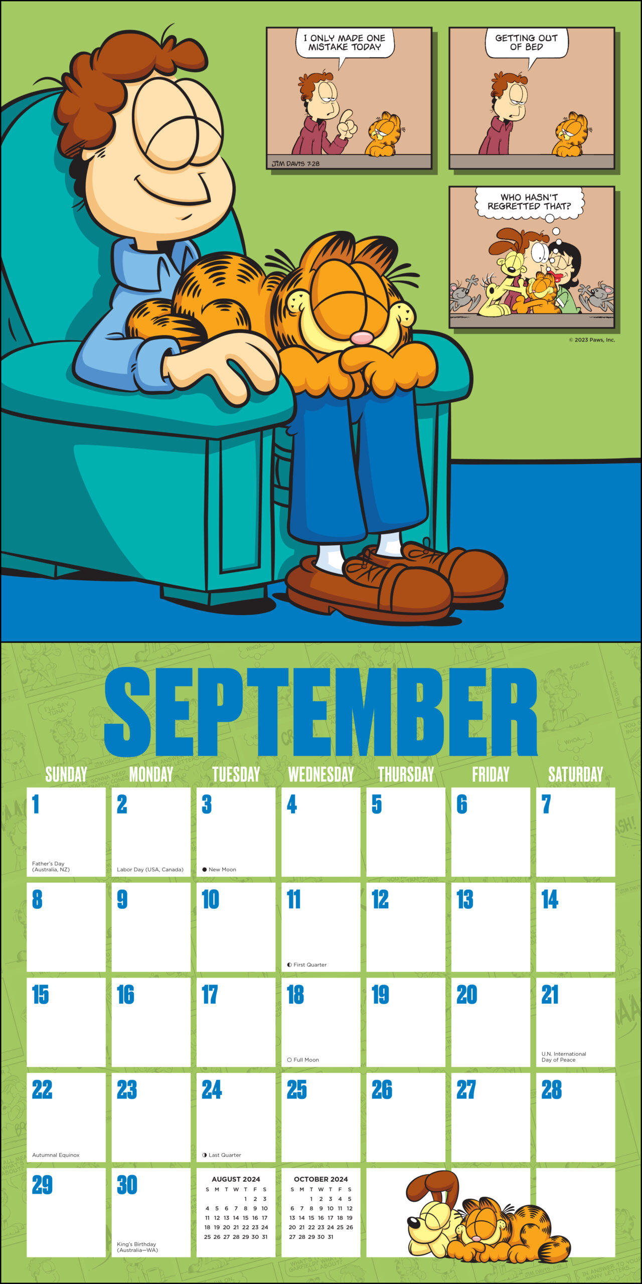 Garfield 2024 Wall Calendar Store