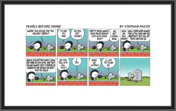 Pearls Before Swine - December 3, 2023 - Miss You Dad - Comic Art Print