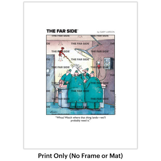 <i>The Far Side</i> ® Comic Art Print – “Watch Where That Thing Lands” - Image 2